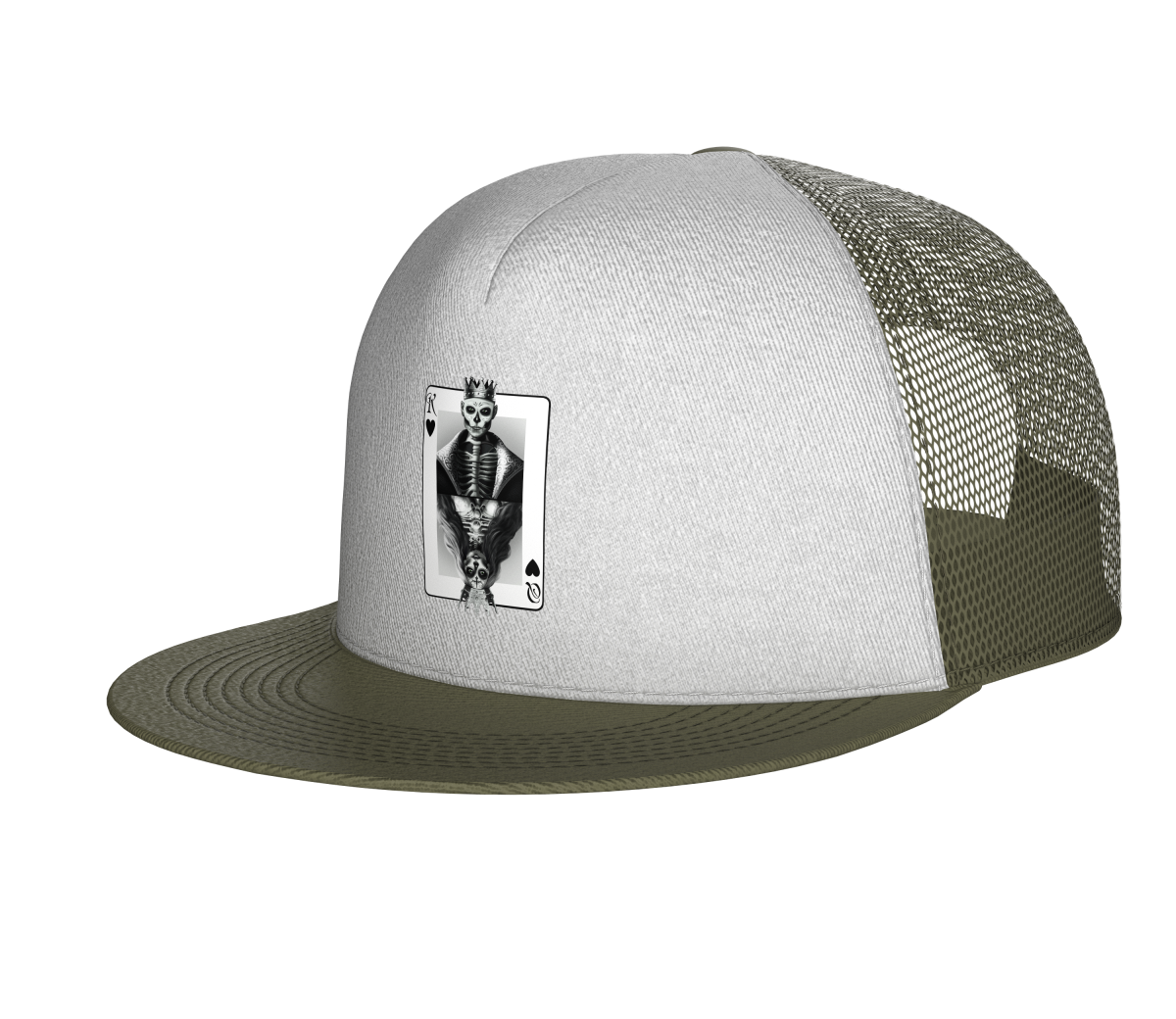 Olive Green White