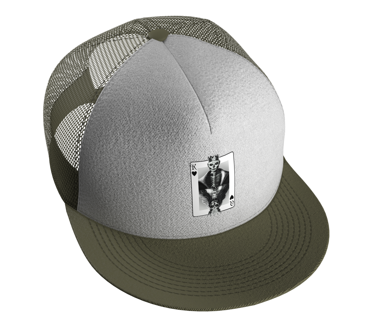 Olive Green White