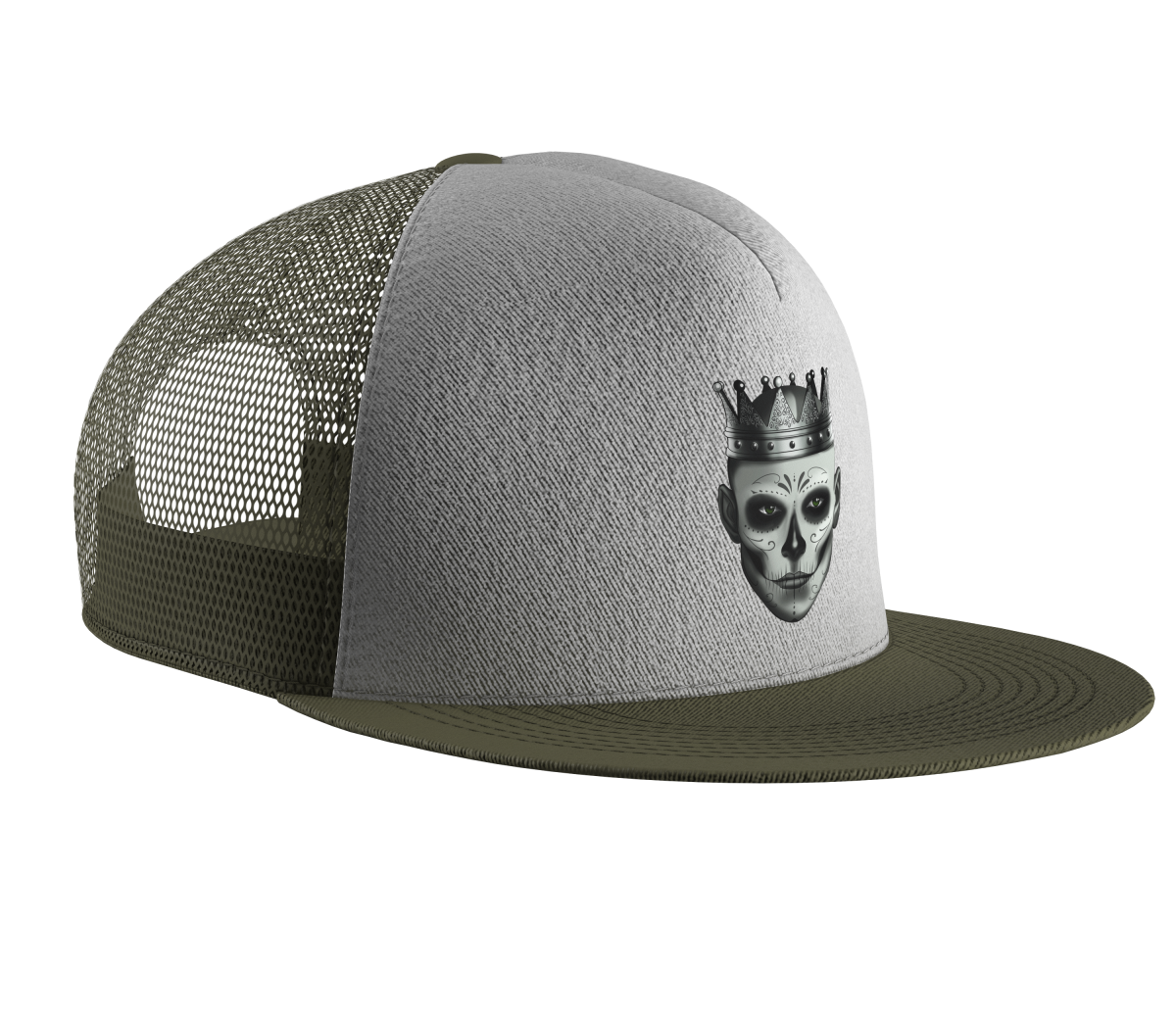 Olive Green White