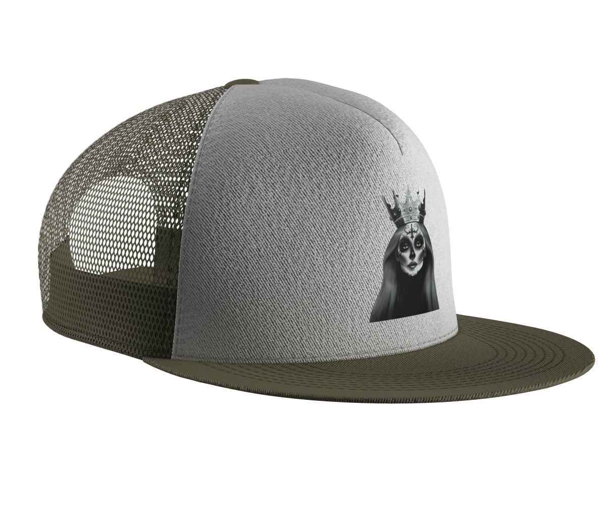 Olive Green White