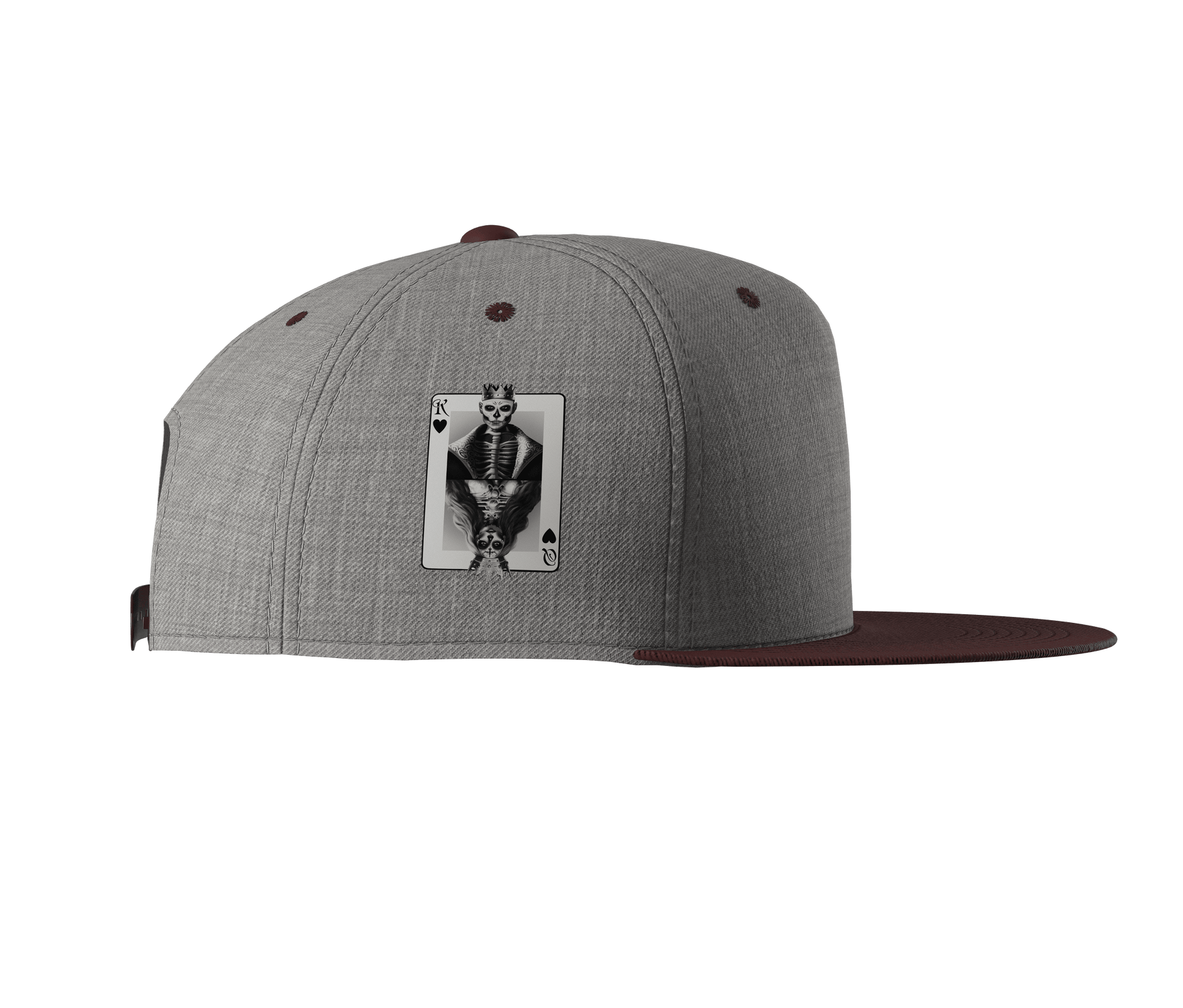 Heather Grey Maroon