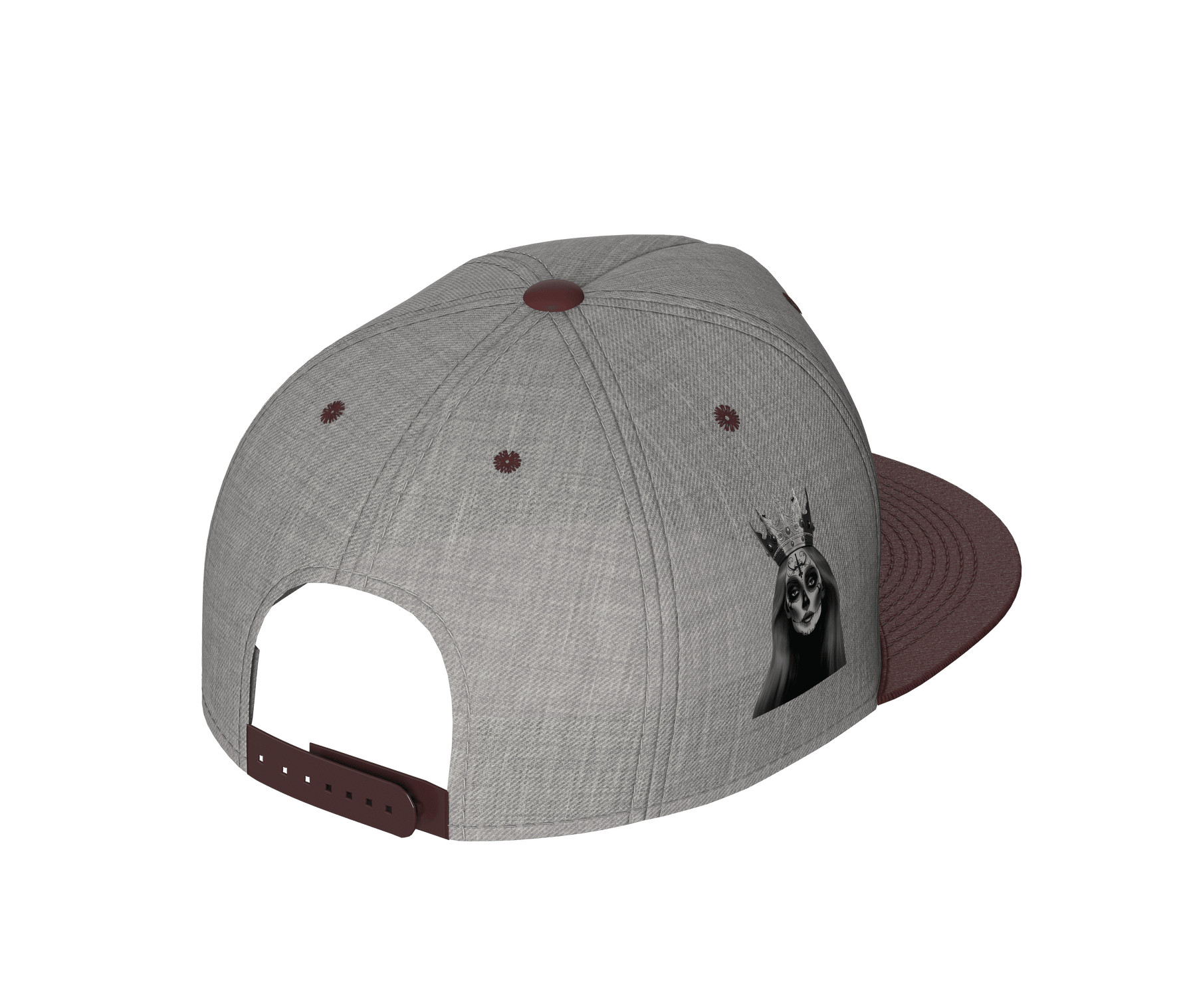 Heather Grey Maroon